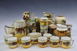 Large quantity of Royal Doulton Seriesware including Under the Greenwood Tree, Gaffers, coaching