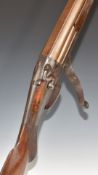 Wanless of Sunderland 10 bore single barrelled percussion hammer action shotgun with named and