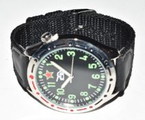 Military style watch from the Eagle Moss Collection '1980s Russian Tank'