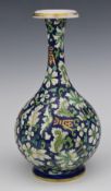 Eastern pedestal vase with enamelled decoration, H25cm