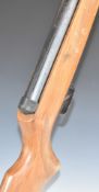 BAM .22 under-lever air rifle with chequered semi-pistol grip and forend and raised cheek piece to