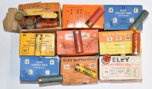 Approximately 200 12 and 16 bore shotgun cartridges including Eley Impax, Grand-Prix and Alphamax,