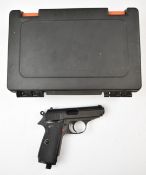 Umarex Walther PPK/S .177 air pistol with named and chequered grips, serial number 0J08927, in