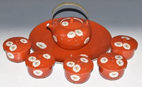 Noritake tea set decorated with daisies