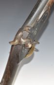 Elliott's type percussion converted from flintlock rifle with 'Tower' and crown cypher stamped to
