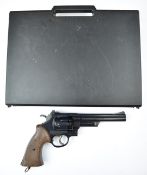 Daisy Power Line Model 44 CO2 air pistol/ revolver with composite grips and six shot magazine,