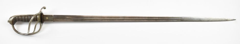 British 1821 pattern sword with shagreen grip, Garrard St, Soho, London to ricasso, double