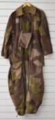 WW2 Royal Armoured Corps DPM tank oversuit by Glison & Miller, dated 1945, size 4