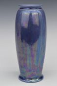 Ruskin purple lustre vase impressed 1921 to base, H21cm