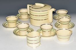 Art Deco Pountney and Co / Bristol tea set