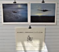 Two Gerald Coulson signed limited edition military aviation prints comprising Hunters Moon 510/850