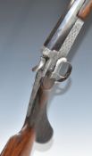 Thomas Horsley & Sons of York .410 rook rifle with unusual basket weave engraving to the lock,