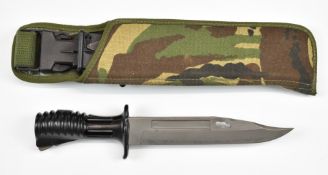 SA 80 bayonet with 18cm fullered blade, frog and scabbard.PLEASE NOTE ALL BLADED ITEMS ARE SUBJECT