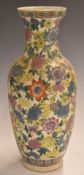 Chinese vase with enamelled flower decoration, 31cm tall