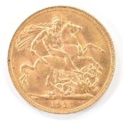 George V 1911 gold full sovereign