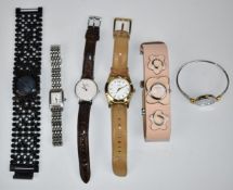 A collection of watches including Seiko, D & G, etc