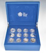 Royal Mint Royal Visits Coronation Tour 1953-54 Coin Collection, comprising twenty four silver proof