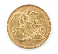 Queen Victoria 1901 gold half sovereign