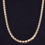 A 9ct rose gold necklace, 5.3g, 41cm long