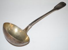 M Stumpf & Sohn German silver soup ladle, with 800 grade silver marks, length 35cm, weight 225g