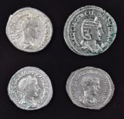 Roman Imperial Ag Antoninianus Otacilia Severa wife of Philip I 148-9Ad GVF, Gordian III silver