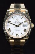 Rolex Oyster Perpetual Day-Date 40 18ct gold gentleman's automatic wristwatch ref. 228238 with day
