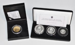 Jubilee Mint Prince Charles 70th Birthday Solid Silver Proof Coin Collection, and a Prince George
