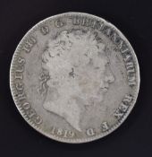 George III 1819 crown, about F