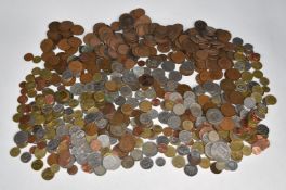 A collection of sundry UK and overseas coinage, small silver content