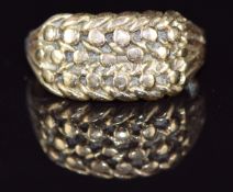 A 9ct gold keeper ring, 5.2g, size L/ M