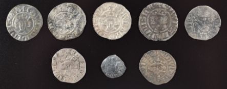 Collection of hammered pennies comprising Henry III hammered penny long cross type, Canterbury Mint,