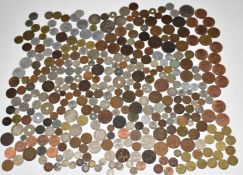 A collection of UK and overseas coinage, Charles II onwards, including Victorian crown and other