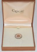 Clogau Welsh gold and hallmarked silver limited edition 1927-2010 Ryder Cup golf marker, in original