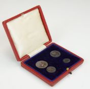Edward VII 1907 cased Maundy coin set