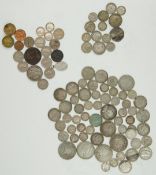 Approximately 228g of pre 1920 silver coinage, Queen Victoria onwards, including half crowns