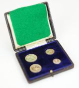 Edward VII 1905 cased Maundy coin set