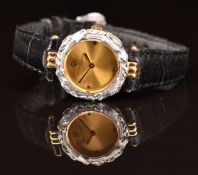 Carrera Y Carrera 18ct gold ladies wristwatch ref. 2439 31405 101 with gold hands, pearl dial,