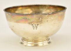 George V hallmarked silver footed sugar bowl, Sheffield 1911, maker Thomas Bradbury & Sons Ltd,