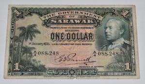 Sarawak/Malay $1 banknote