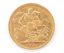 Edward VII 1902 gold full sovereign