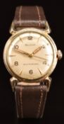 Bulova 'Selfwinding' gentleman's automatic wristwatch with gold hands, hour markers and Arabic