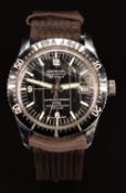 Cardinal Submarine gentleman's diver's wristwatch with date aperture, luminous hands and hour