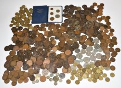 An amateur collection of UK coinage, also includes decimal sets, silver threepences and museum