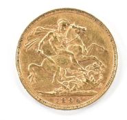 Queen Victoria 1894 gold full sovereign