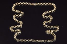 A 9ct gold belcher chain, 34.2g, 60cm
