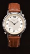 Frederique Constant Dual Time gentleman's wristwatch with inset subsidiary dial, luminous hands,