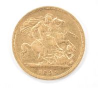 Queen Victoria 1899 gold half sovereign