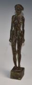 Fred Bellefroid (Belgian 1945-2022) bronze figure of a nude, height 35.6cm