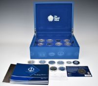 Royal Mint The Queen's Diamond Jubilee coin collection, in deluxe case with some further