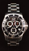 Longines Hydro Conquest gentleman's chronograph wristwatch ref. L3.643.4 with date aperture,